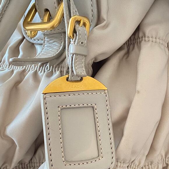 Authentic Prada Nappa Gaufre Tote Bag – Beige Leather - Picture 11 of 12